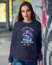 Load image into Gallery viewer, Rose Mandala Pattern I Need You Here Gift For Angel Dad Sweatshirt