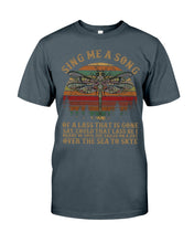 Load image into Gallery viewer, Sing Me A Song Dragonfly Retro Vintage Guys Tee
