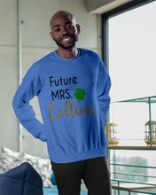 Load image into Gallery viewer, Shamrock Future Mrs Collins St Patrick's Day Sweatshirt
