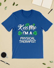 Load image into Gallery viewer, Physical Therapist Green Lip Shamrock St. Patrick's Day Color Changing Mug Guys Tee