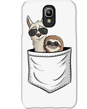 Load image into Gallery viewer, Cool Llama And Sloth In Pocket Meaningful Gift Phone case
