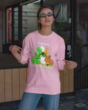 Load image into Gallery viewer, Lovely Cat And Balloons Happy St Patrick's Day Gift For Cat Lovers Unisex Long Sleeve