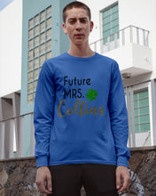 Load image into Gallery viewer, Shamrock Future Mrs Collins St Patrick's Day Unisex Long Sleeve