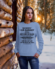Load image into Gallery viewer, A Freaking Awesome Husband Is My Life Sweatshirt