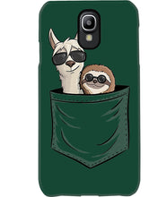 Load image into Gallery viewer, Cool Llama And Sloth In Pocket Meaningful Gift Phone case