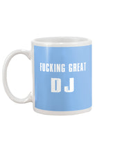 Load image into Gallery viewer, Fucking Great DJ Black And White Printed Mug Mug