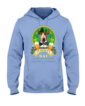Load image into Gallery viewer, Bull Terrier With Beer Celebrate St Patrick's Day Gift For Dog Lovers Hoodie