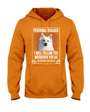 Load image into Gallery viewer, American Eskimo Personal Stalker St. Patrick's Day Printed Mug Hoodie