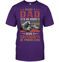 Load image into Gallery viewer, Being A Dad And Being A Grandpa Meaningful Gift For Family Guys Tee