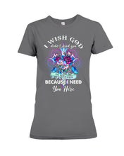 Load image into Gallery viewer, Rose Mandala Pattern I Need You Here Gift For Angel Dad Ladies Tee
