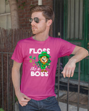 Load image into Gallery viewer, Funny Leprechaun Floss Like A Boss Shamrock Design St Patrick's Day Gift Guys Tee