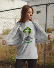 Load image into Gallery viewer, Keep Silent Sparkling Green Lips St Patrick's Day Gift Guys Tee