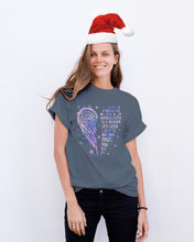 Load image into Gallery viewer, Purple Wings Gift For Angel Grandpa I Used To Be His Angel Guys Tee
