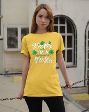 Load image into Gallery viewer, Physical Therapist Green Lip Shamrock St. Patrick's Day Color Changing Mug Guys Tee