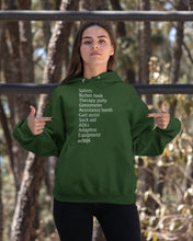 Load image into Gallery viewer, Splints Button Hook Therapy Putty Goniometer Resistance Bands Hoodie