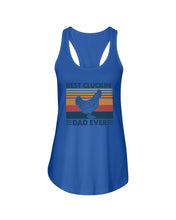Load image into Gallery viewer, Best Cluckin' Dad Ever Retro Vintage Gift For Dad Ladies Flowy Tank