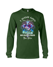 Load image into Gallery viewer, Rose Mandala Pattern I Need You Here Gift For Angel Dad Unisex Long Sleeve