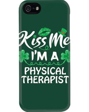 Load image into Gallery viewer, Physical Therapist Green Lip Shamrock St. Patrick's Day Color Changing Mug Phone case
