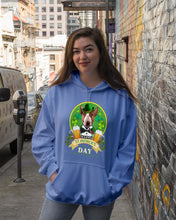 Load image into Gallery viewer, Bull Terrier With Beer Celebrate St Patrick's Day Gift For Dog Lovers Hoodie
