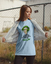 Load image into Gallery viewer, Keep Silent Sparkling Green Lips St Patrick's Day Gift Guys Tee