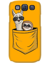 Load image into Gallery viewer, Cool Llama And Sloth In Pocket Meaningful Gift Phone case