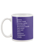 Load image into Gallery viewer, Splints Button Hook Therapy Putty Goniometer Resistance Bands Mug