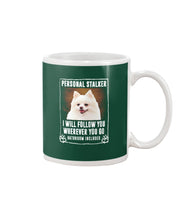 Load image into Gallery viewer, White Pomeranian Will Follow You St. Patrick's Day Printed Mug Mug