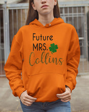 Load image into Gallery viewer, Shamrock Future Mrs Collins St Patrick's Day Hoodie
