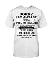 Load image into Gallery viewer, A Freaking Awesome Husband Is My Life Guys Tee