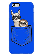 Load image into Gallery viewer, Cool Llama And Sloth In Pocket Meaningful Gift Phone case