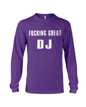 Load image into Gallery viewer, Fucking Great DJ Black And White Printed Mug Unisex Long Sleeve