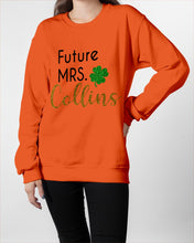 Load image into Gallery viewer, Shamrock Future Mrs Collins St Patrick's Day Sweatshirt