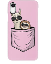 Load image into Gallery viewer, Cool Llama And Sloth In Pocket Meaningful Gift Phone case