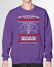 Load image into Gallery viewer, They Call Me A Lucky Man Gift For Husband Sweatshirt