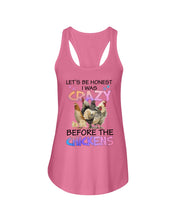 Load image into Gallery viewer, Chicken Let's Be Honest I Was Crazy Before The Chickens Ladies Flowy Tank