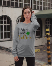 Load image into Gallery viewer, Shamrock Future Mrs Collins St Patrick's Day Unisex Long Sleeve