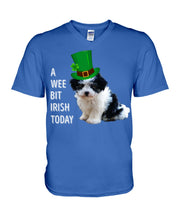 Load image into Gallery viewer, Mal-Shi Irish Today St. Patrick's Day Printed Mug Guys V-Neck