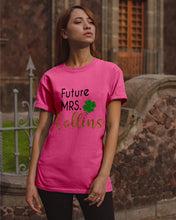 Load image into Gallery viewer, Shamrock Future Mrs Collins St Patrick's Day Guys Tee