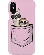 Load image into Gallery viewer, Cool Llama And Sloth In Pocket Meaningful Gift Phone case