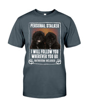 Load image into Gallery viewer, Black Pooshi Black Shipoo Personal Stalker St. Patrick's Day Printed Mug Guys Tee