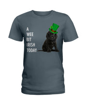 Load image into Gallery viewer, Black Cocker Spaniel Irish Today Green St. Patrick's Day Printed Mug Ladies Tee