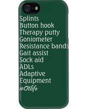 Load image into Gallery viewer, Splints Button Hook Therapy Putty Goniometer Resistance Bands Phone case