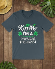 Load image into Gallery viewer, Physical Therapist Green Lip Shamrock St. Patrick's Day Color Changing Mug Guys Tee
