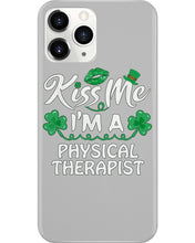 Load image into Gallery viewer, Physical Therapist Green Lip Shamrock St. Patrick's Day Color Changing Mug Phone case