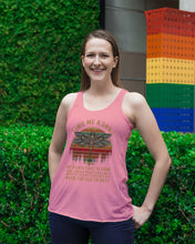 Load image into Gallery viewer, Sing Me A Song Dragonfly Retro Vintage Ladies Flowy Tank