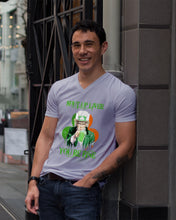 Load image into Gallery viewer, Shut Up Liver You're Fine Ireland Flag Shamrock St Patrick's Day Gift Guys V-Neck