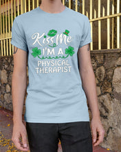 Load image into Gallery viewer, Physical Therapist Green Lip Shamrock St. Patrick's Day Color Changing Mug Guys Tee