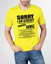 Load image into Gallery viewer, She's My Whole World Gift For Husband Guys V-Neck