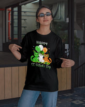 Load image into Gallery viewer, Lovely Cat And Balloons Happy St Patrick's Day Gift For Cat Lovers Unisex Long Sleeve