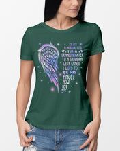 Load image into Gallery viewer, Purple Wings Gift For Angel Grandpa I Used To Be His Angel Ladies Tee